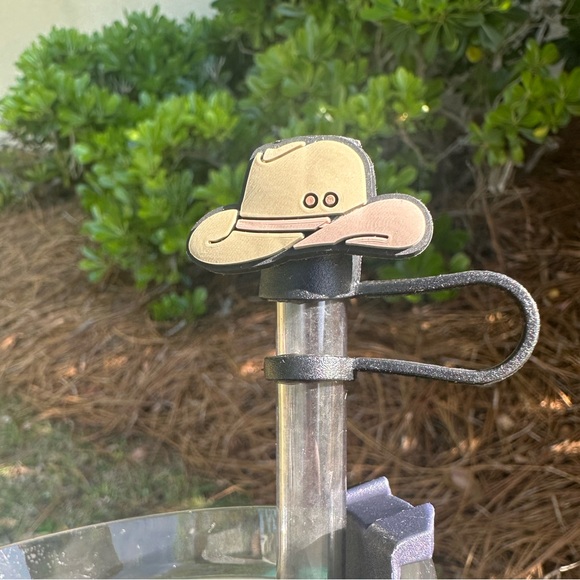 Cowboy Hat Stanley Straw Topper - Picture 2 of 3